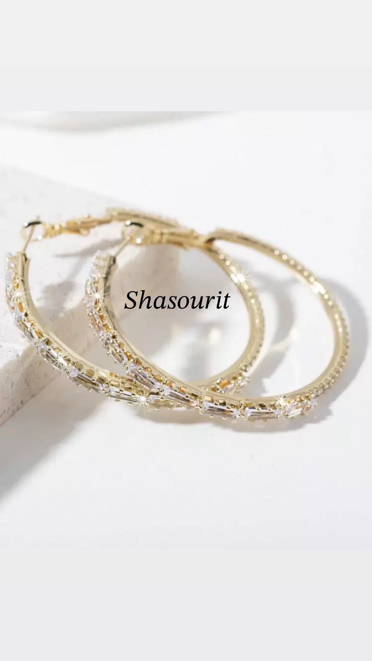 Crystal Hoop Earrings