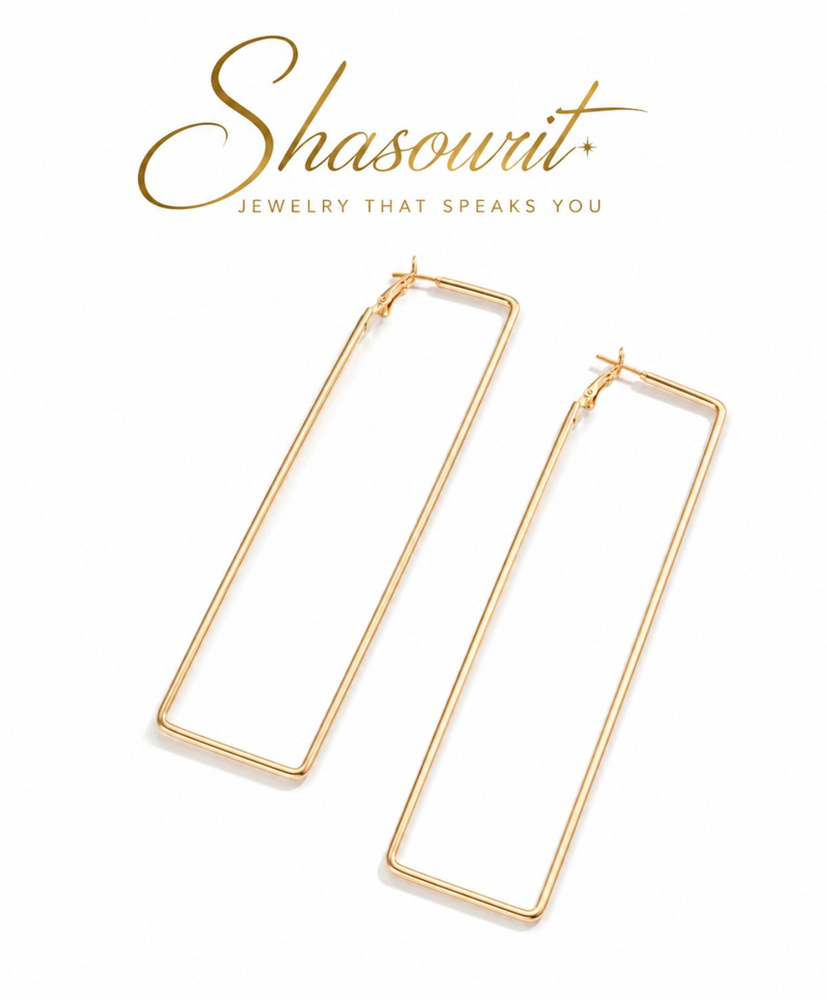 Rectangular Hoop Earrings