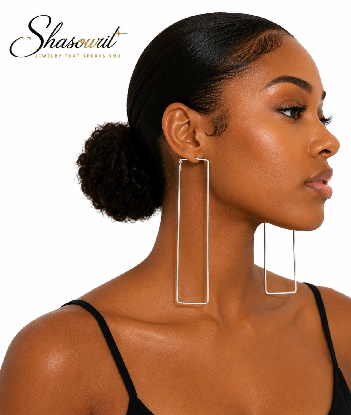 Rectangular Hoop Earrings
